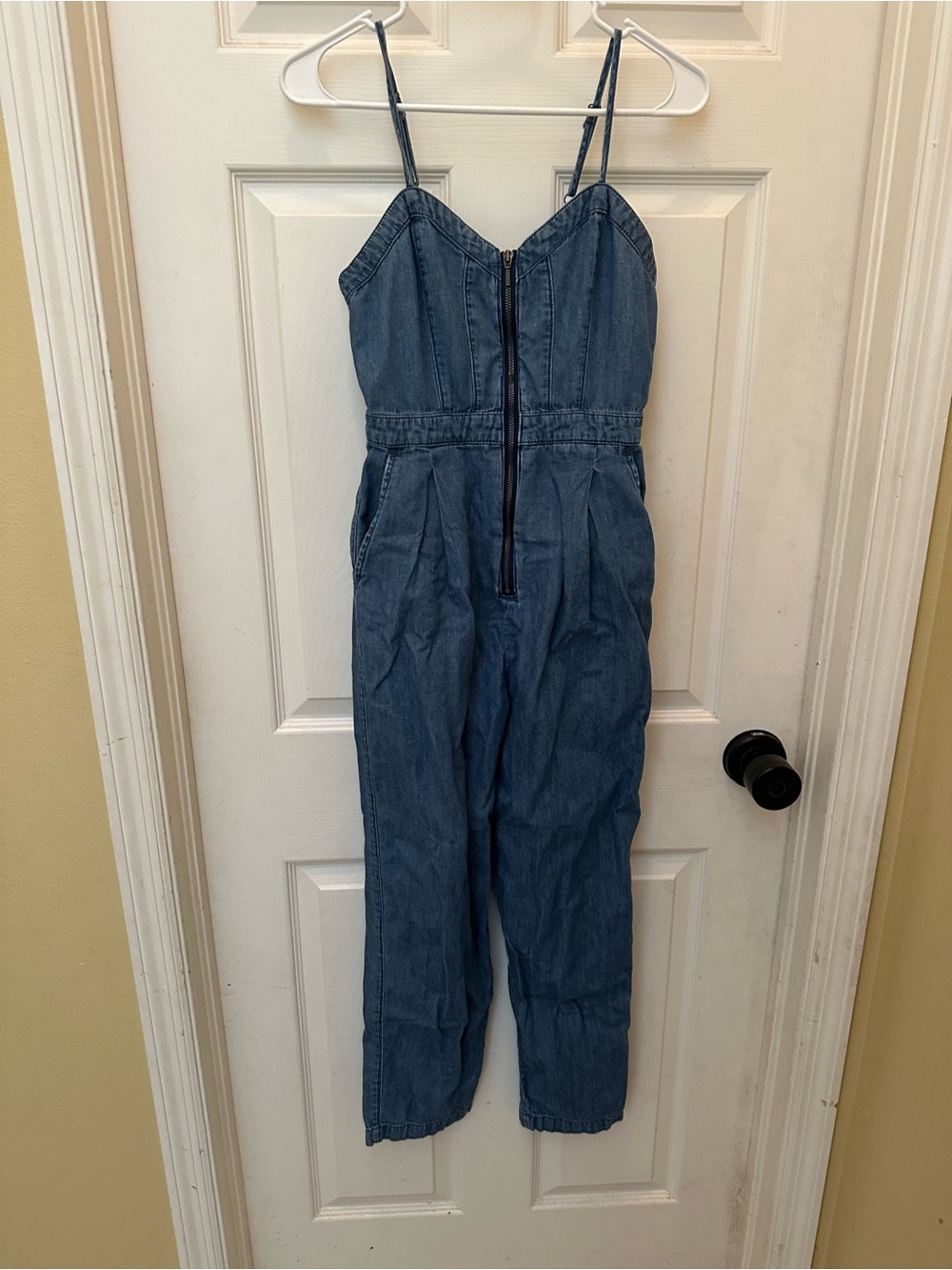Denim Utility Jumpsuit - Blue